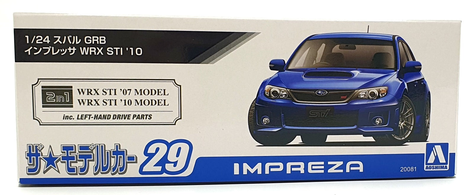Aoshima 1/24 Scale Kit 20081 - Subaru Impreza WRX STI '10 Model Kit