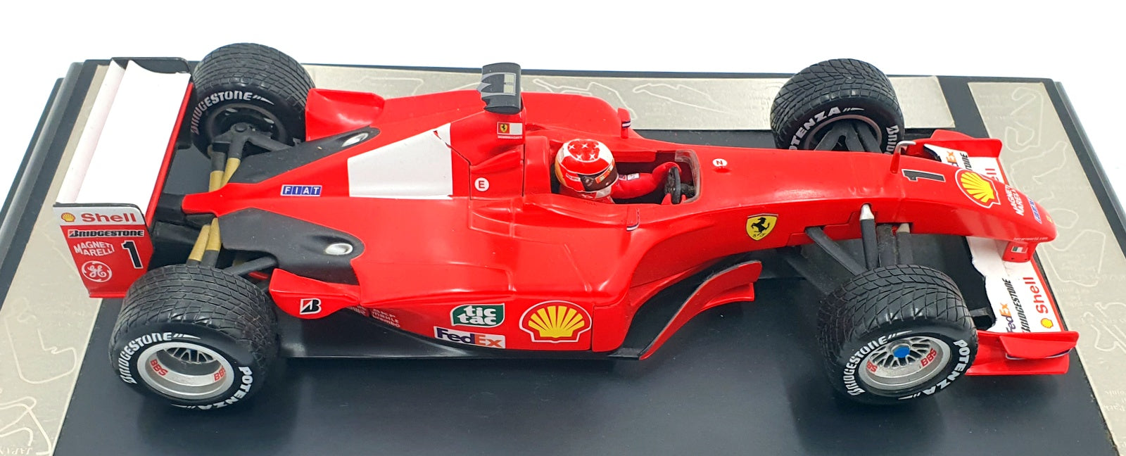 Hot Wheels 1/18 Scale Diecast 11326B Ferrari F2001 Michael Schumacher W/C