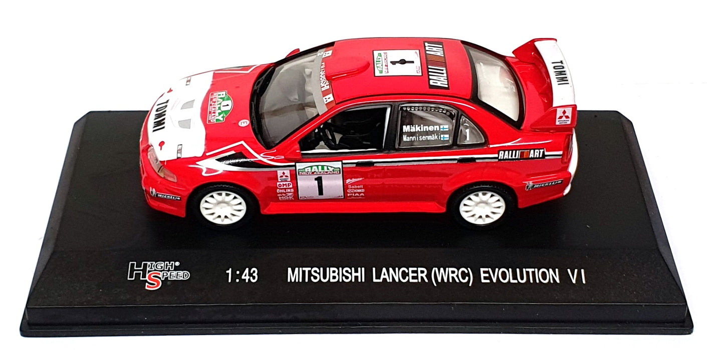 High Speed 1/43 Scale HF9214S - Mitsubishi Lancer Evo #1 New Zealand Rally 1999