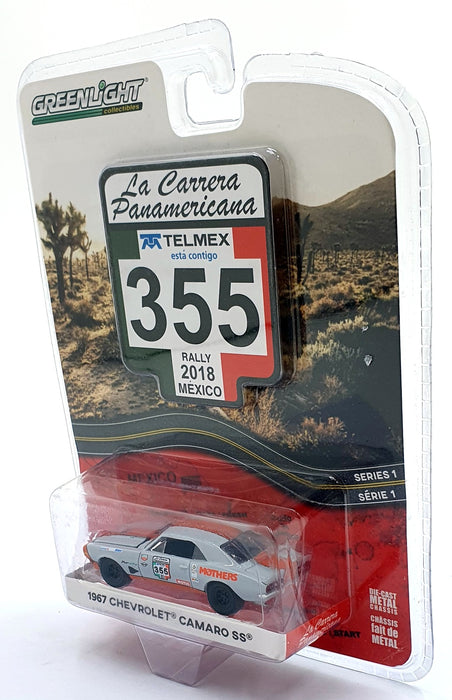 Greenlight 1/64 Scale 13240-C - 1967 Chevrolet Camaro SS #355 - Grey