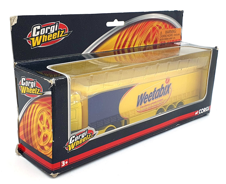 Corgi 1/64 Scale Diecast TY86728 - Volvo Curtainside Weetabix - Yellow/Blue