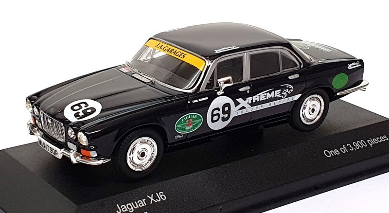 Vanguards 1/43 Scale Diecast VA08606 - Jaguar XJ6 Racing #69 - Black