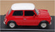 Burago 1/24 Scale Diecast 00500 - 1960 Mini Cooper - Red/White