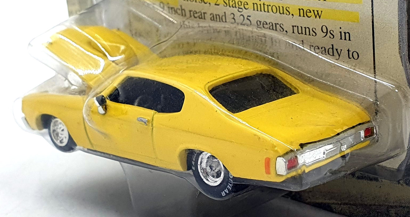 Racing Champions 1/64 Scale 98905 - 1970 Chevrolet Chevelle Pro Street - Yellow