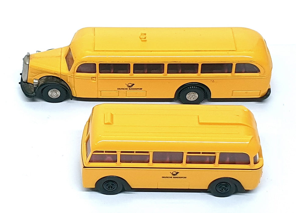 Brekina 1/87 Scale 255 - Mercedes Benz Bus & Orion Trailer Bus Deutsche Post AG