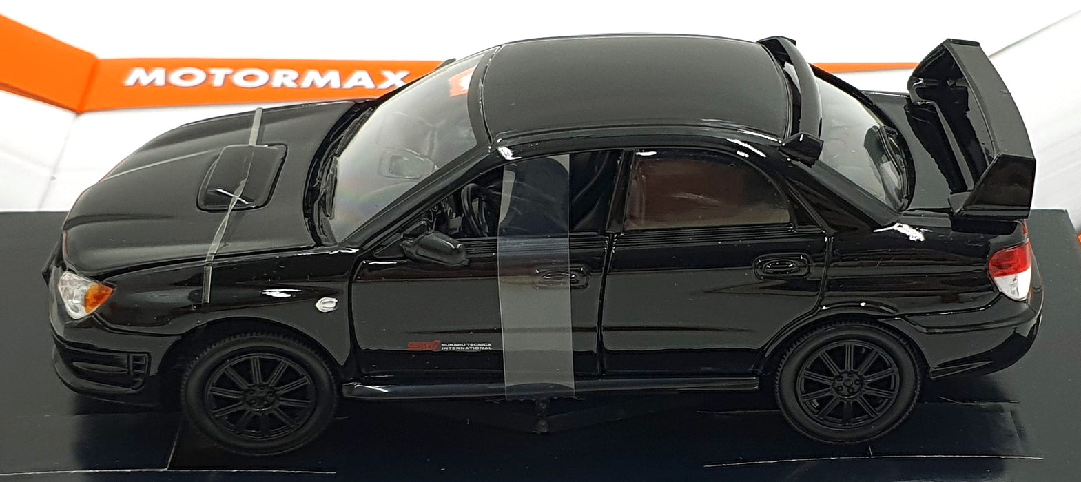 MotorMax 1/24 Scale Metal Model Car 73330 - Subaru Impreza WRX STi - Black