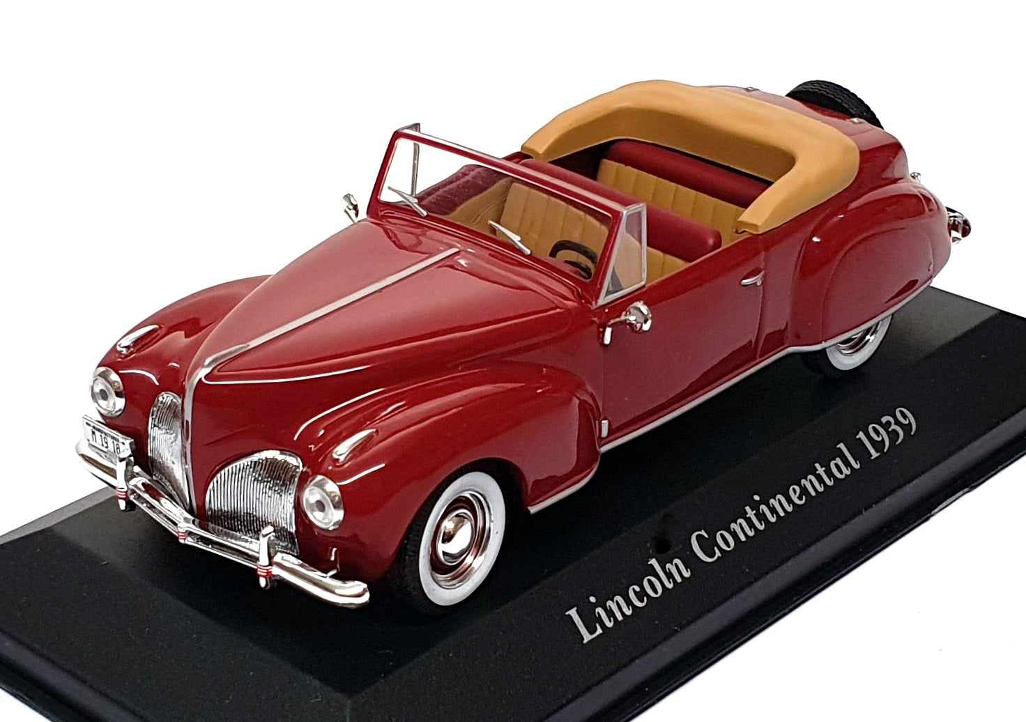 Altaya 1/43 Scale Diecast 1939LC - 1939 Lincoln Continental - Deep Red