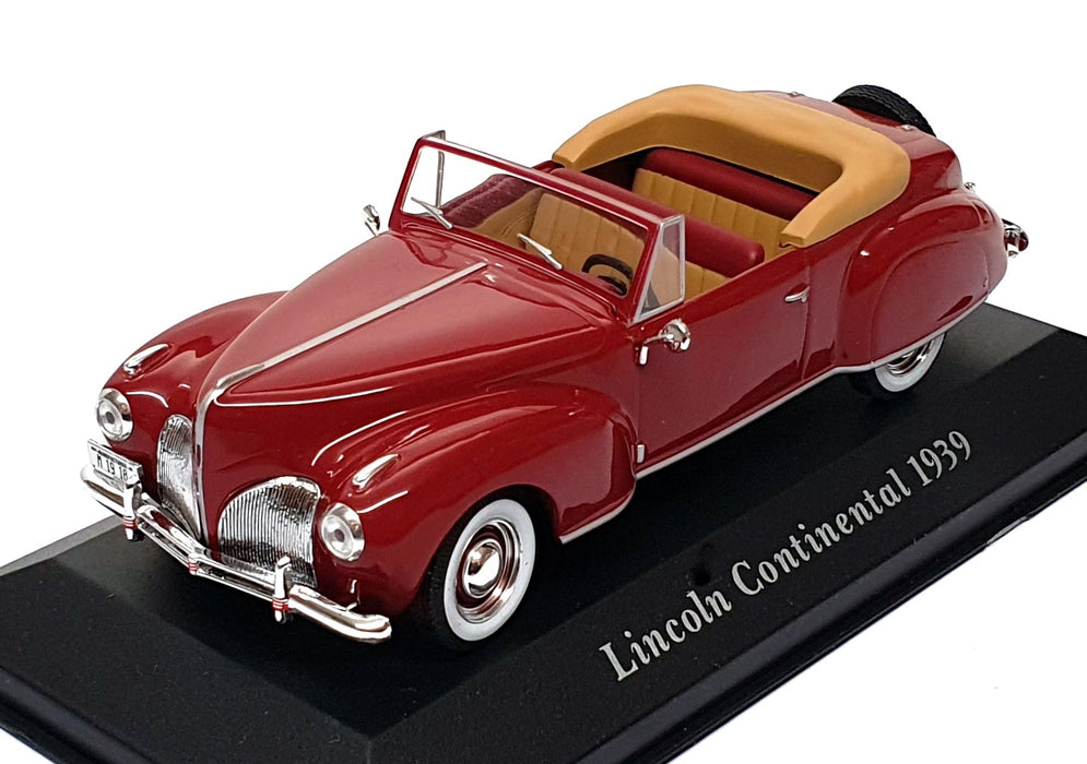 Altaya 1/43 Scale Diecast 1939LC - 1939 Lincoln Continental - Deep Red