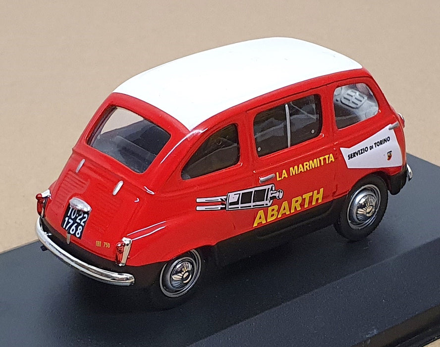 Altaya 1/43 Scale FM1860 - 1960 Fiat 750 Multipla Abarth - Red/White