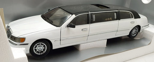 Sunstar 1/18 Scale Diecast 1260 - Lincoln Limousine 2000 - White/Black Roof