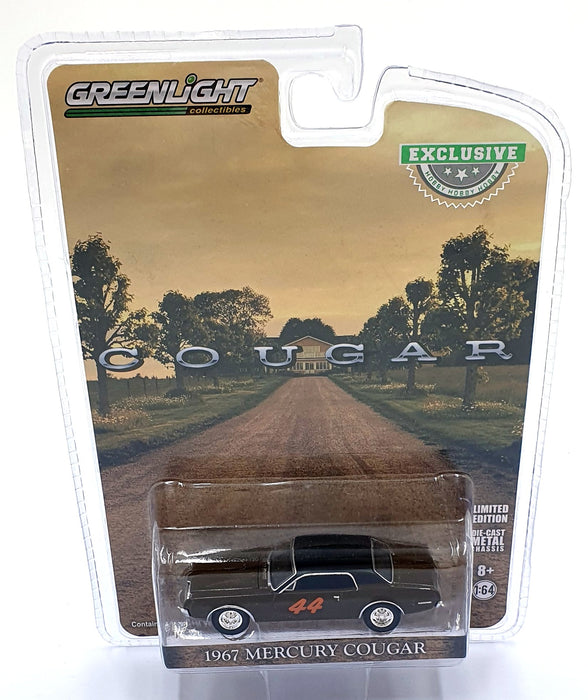 Greenlight 1/64 Scale 30183 - 1967 Mercury Cougar #44 - Brown