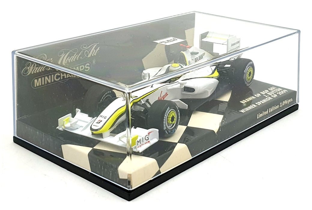 Minichamps 1/43 Scale 400 090422 - F1 Brawn GP BGP 001 #22 1st Spanish GP 2009
