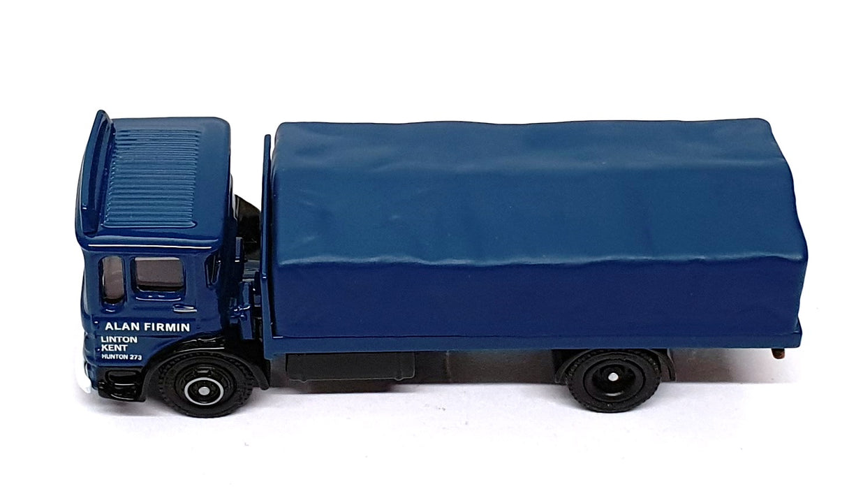 EFE 1/76 Scale 37601 - AEC Ergo 2 Axle Flatbed Truck Alan Firmin - Blue