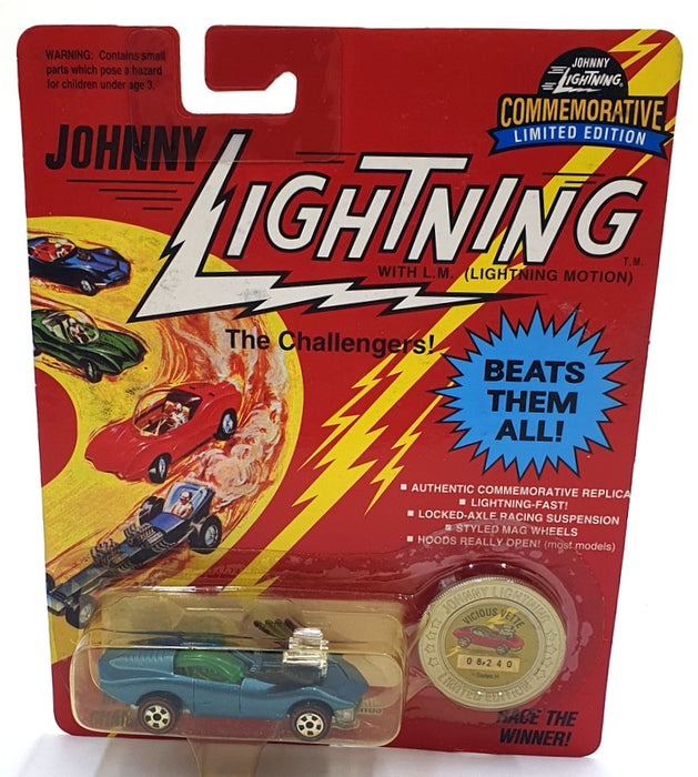 Johnny Lightning 1/64 Scale 100-180 - The Challengers Vicious Vette - Blue