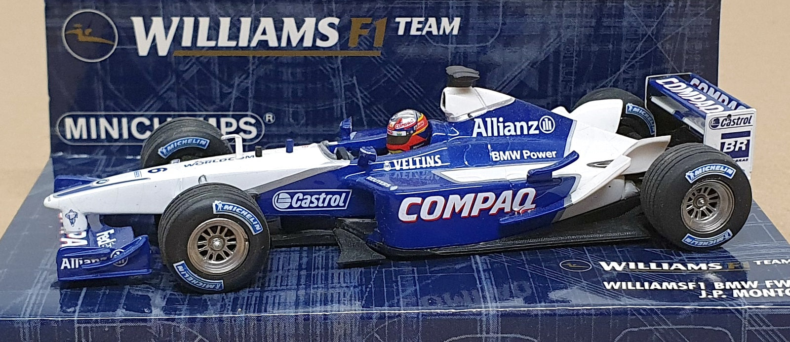 Minichamps 1/43 Scale 400 020006 - F1 Williams BMW FW24 2002 J.P. Montoya