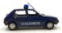 Norev Hachette 1/43 Scale FK7299 - 1991 Peugeot 205 Gendarmerie Police Car