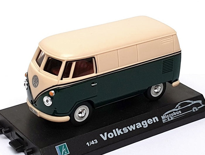 Cararama 1/43 Scale CARA06 - VW Volkswagen Microbus - Green/Beige