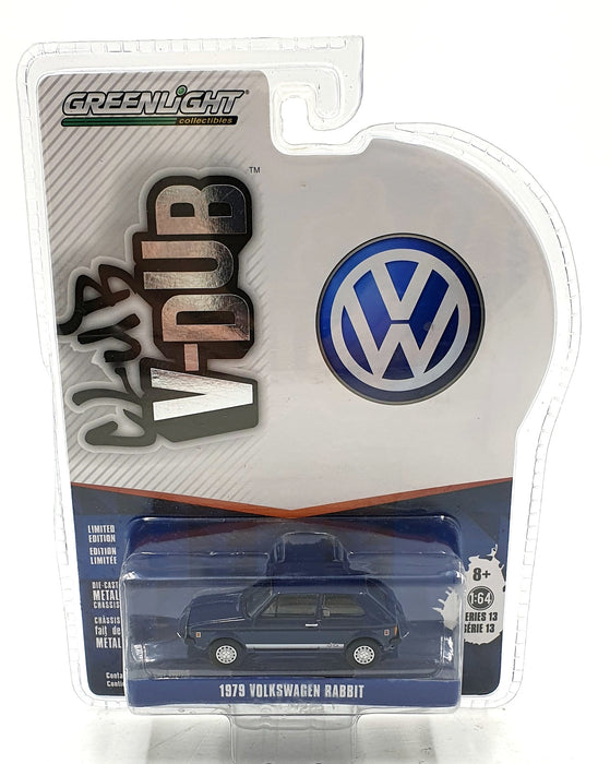 Greenlight 1/64 Scale 36030-C - 1979 Volkswagen Rabbit - Blue