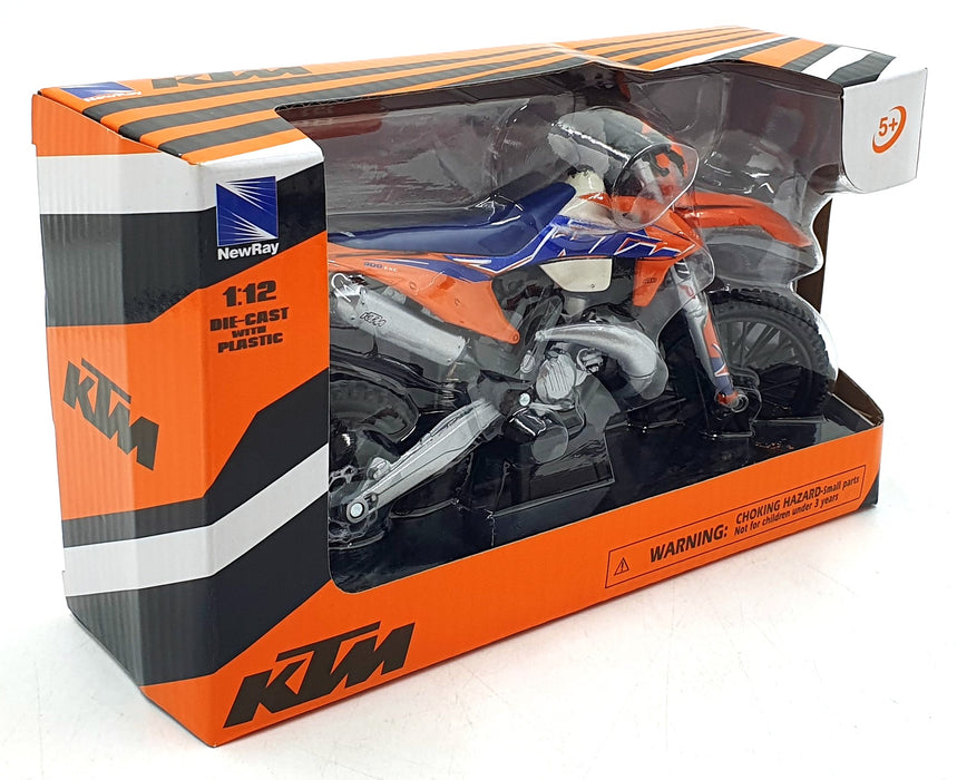 NewRay 1/12 Scale 58373 - KTM 300 EXC-TPI Motorbike - Orange/Blue