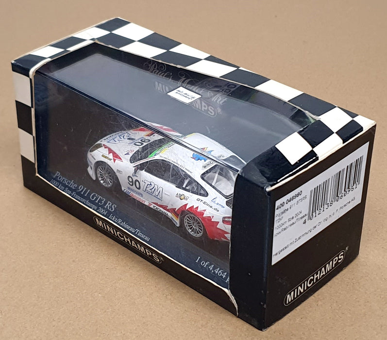 Minichamps 1/43 Scale 400 046980 - Porsche 911 GT3 RS #90 1000Km Spa 2004