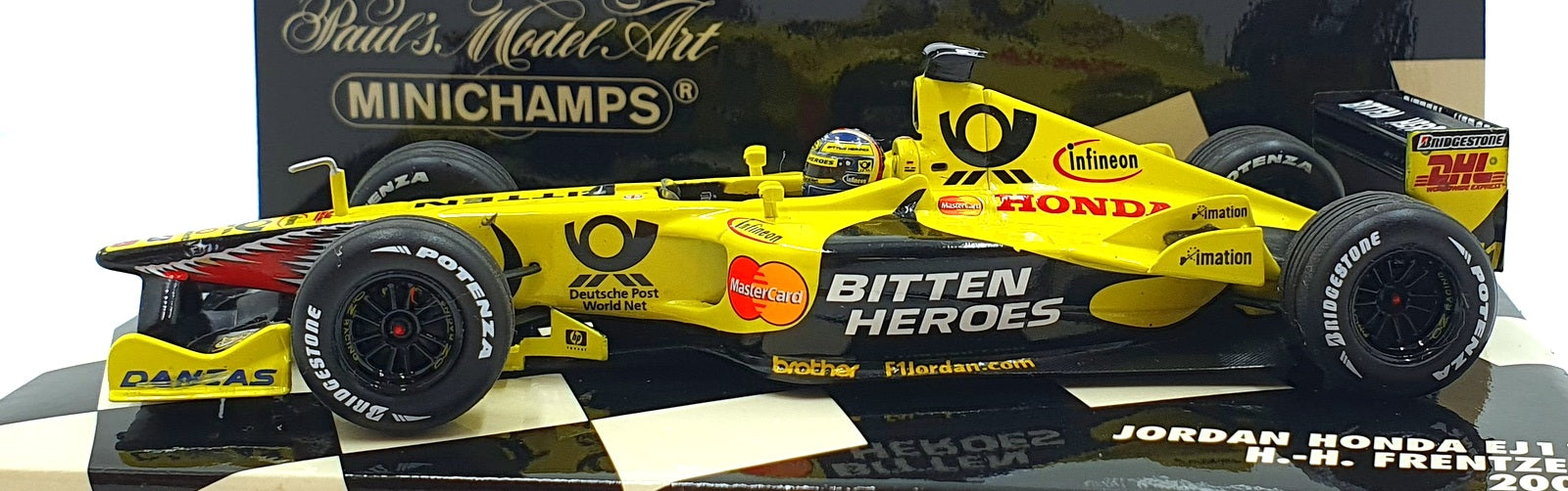 Minichamps 1/43 Scale 400 01001 - F1 Jordan Honda EJ11 2001 - H.H. Frentzen