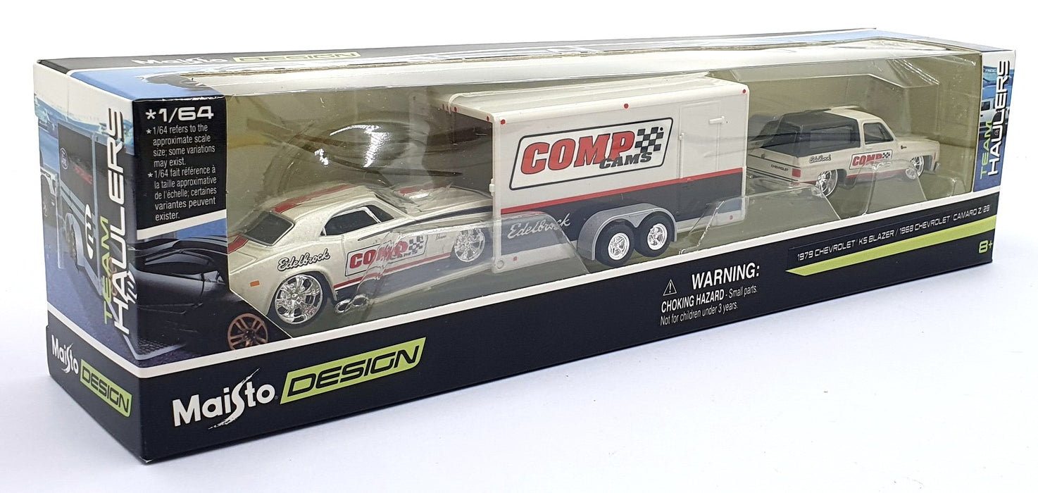 Maisto 1/64 Scale Diecast 11404 1979 Chevrolet KS Blazer/1968 Chevvy Camaro Z/28