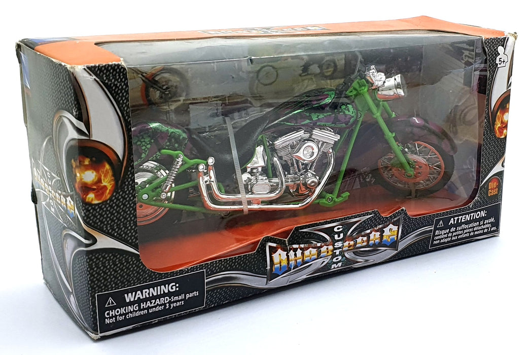 NewRay 1/12 Scale 57693 - Custom Choppers - Green/Purple/Silver
