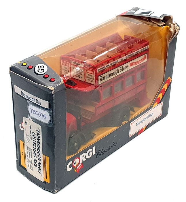 Corgi Appx 15cm Long Diecast TBC07G - Thornycroft Bus REWORKED