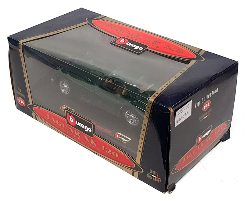 Burago 1/24 Scale Diecast 0512 - 1948 Jaguar XK 120 Coupe - Green