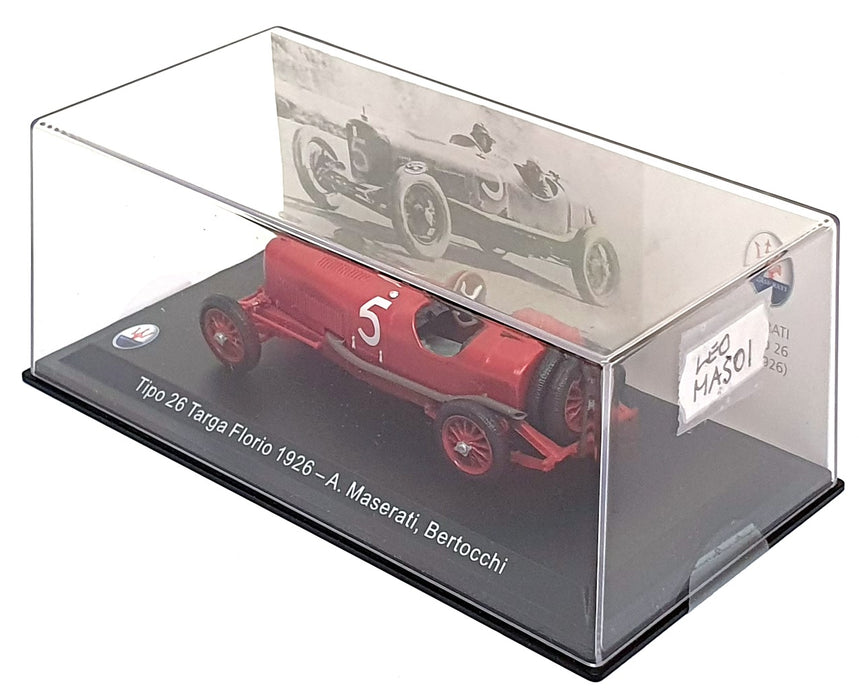 Leo Models 1/43 Scale MAS01 - Maserati Tipo 26 #5 Targa Florio 1926 - Red
