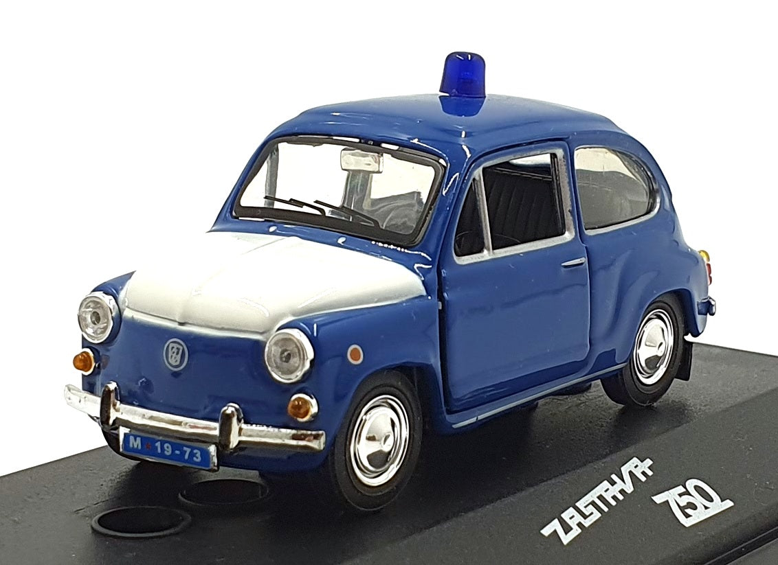 Hongwell 1/43 Scale Diecast 316185 - Zastava 750 Police Car - Blue