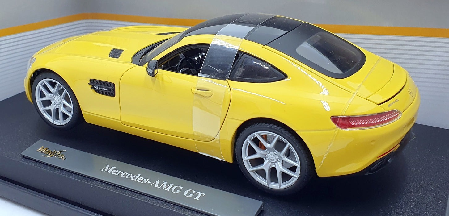 Maisto 1/18 Scale Diecast 36204 - Mercedes AMG GT - Yellow