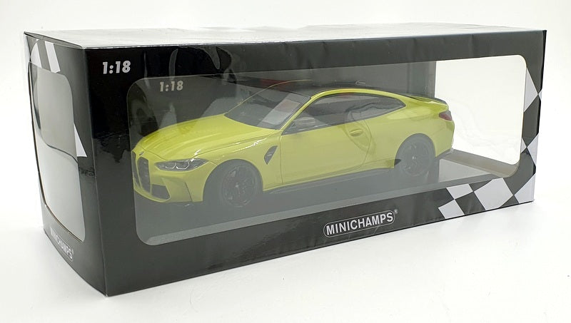 Minichamps 1/18 Scale Diecast 155 020120 - 2020 BMW M4 - Yellow