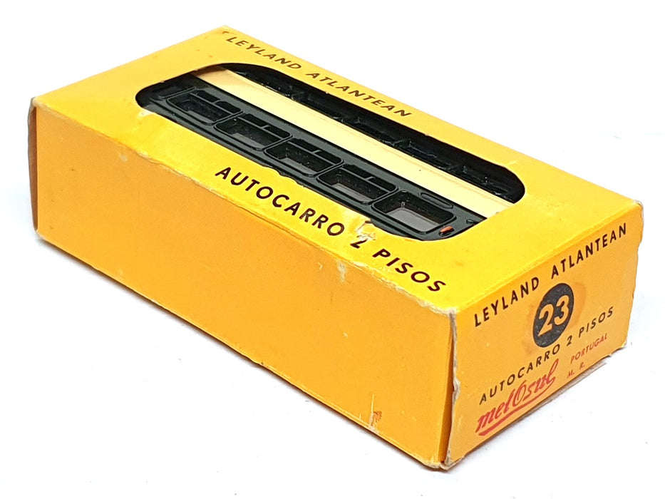 Metosul 12cm Long 23 - Leyland Atlantean Autocarro 2 Pisos Bus - Dk. Green/Beige