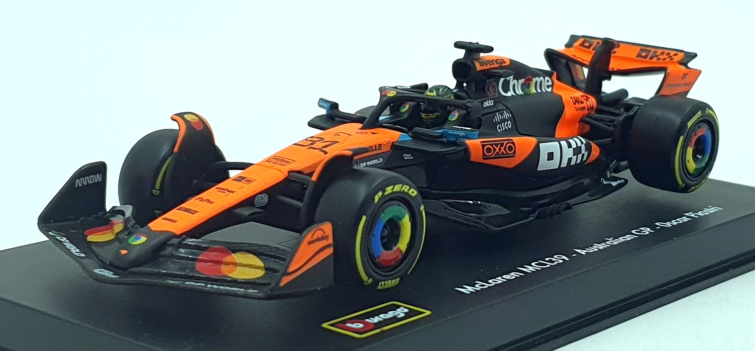 Burago Race 1/43 Scale 18-38249 - F1 McLaren MCL39 #81 Australian GP - Piastri