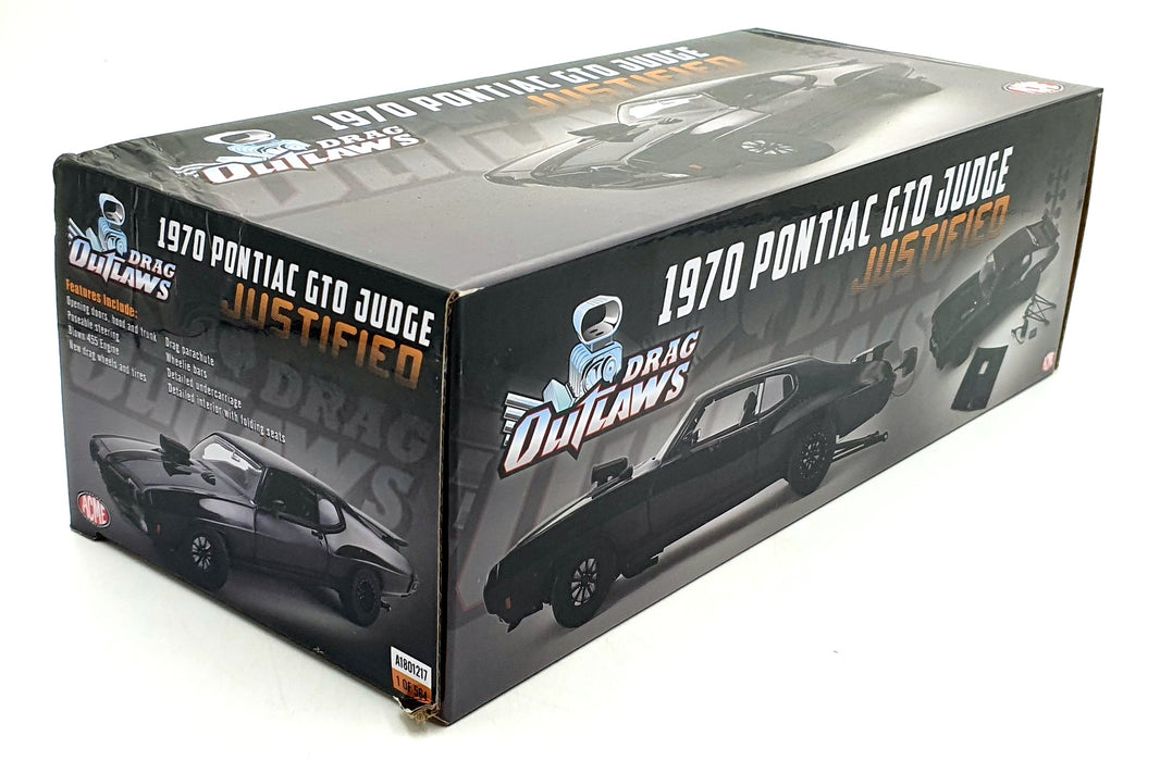 Acme 1/18 Scale Diecast A1801217 - 1970 Pontiac GTO Judge Justified - Black
