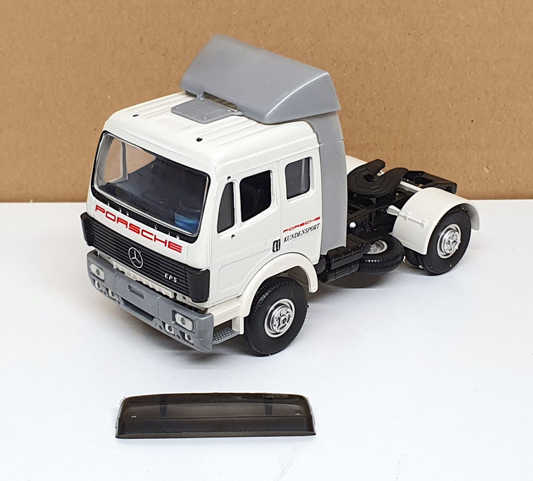 Eligor 1/43 Scale 5403 - Mercedes Benz Transporter Truck Porsche - White