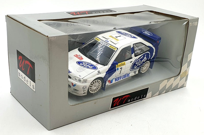 UT Models 1/18 Scale Diecast 39850 Ford Escort Cosworth WRC Kankkunen Repo 1998