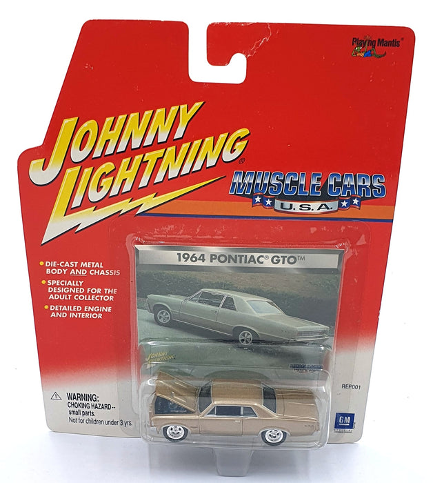 Johnny Lightning 1/64 Scale 204-04 - Muscle Cars 1964 Pontiac GTO - Gold