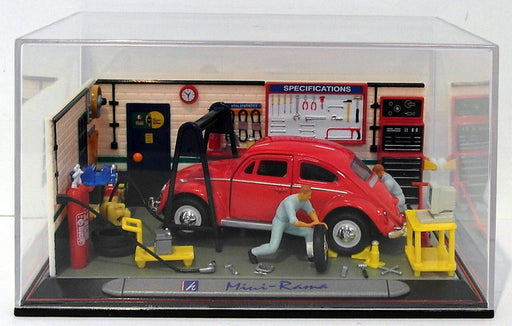Cararama Mini Rama 1/43 Scale Diecast 201-01 - VW Beetle Work Shop Diorama