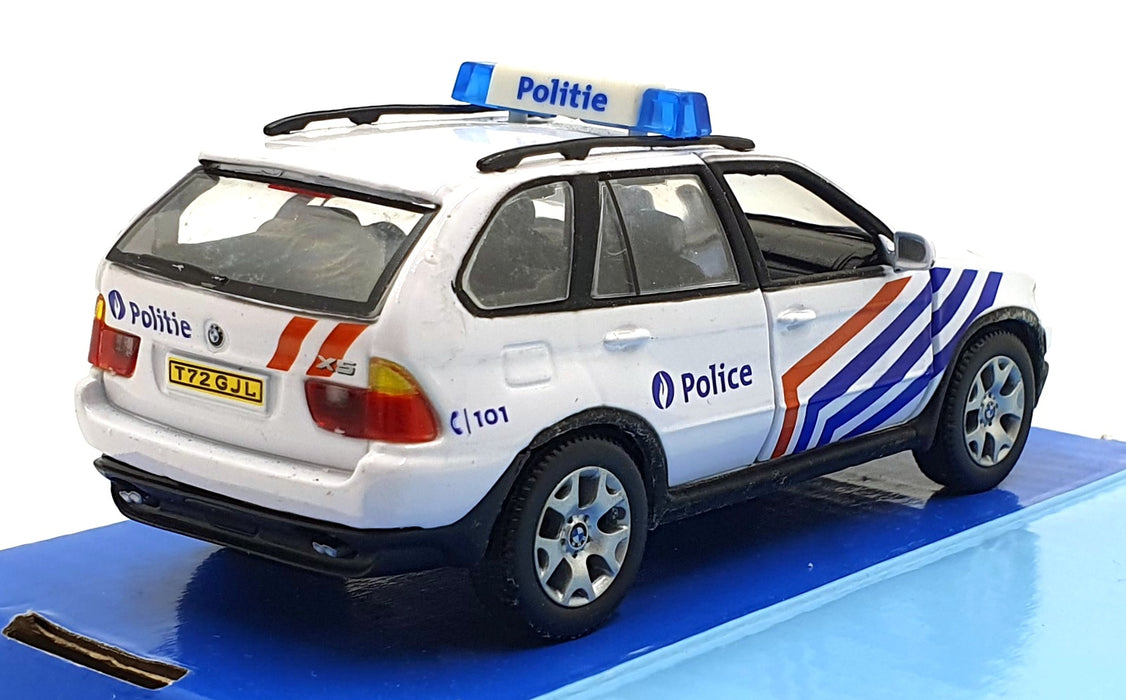 Cararama 1/43 Scale 200226A - BMW Police Car - White