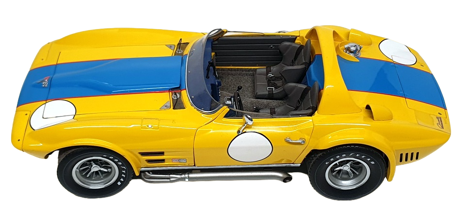 Exoto 1/18 Scale DC21823S - Chevrolet Corvette Grand Sport - Yellow/Blue