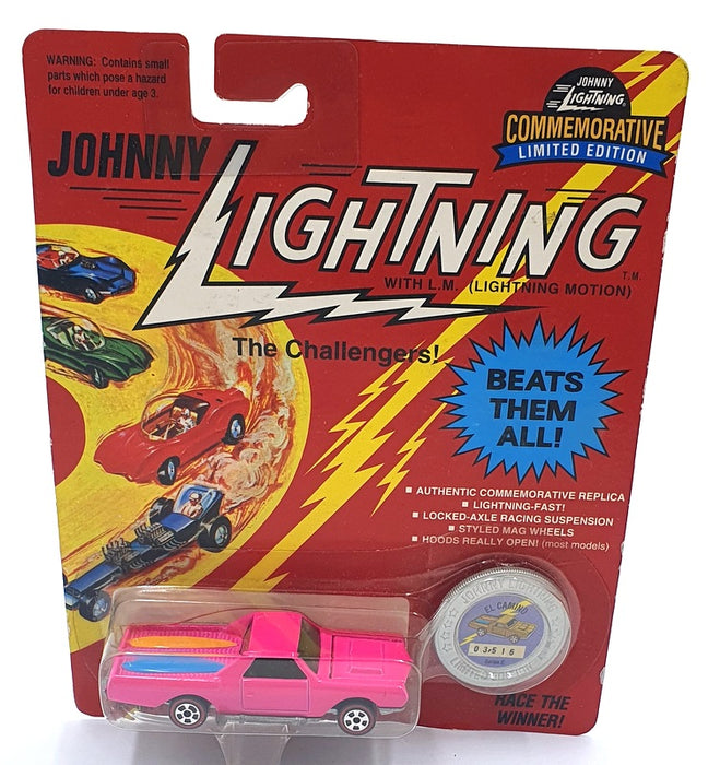 Johnny Lightning 1/64 Scale 100-150 - The Challengers Chevrolet El Camino - Pink