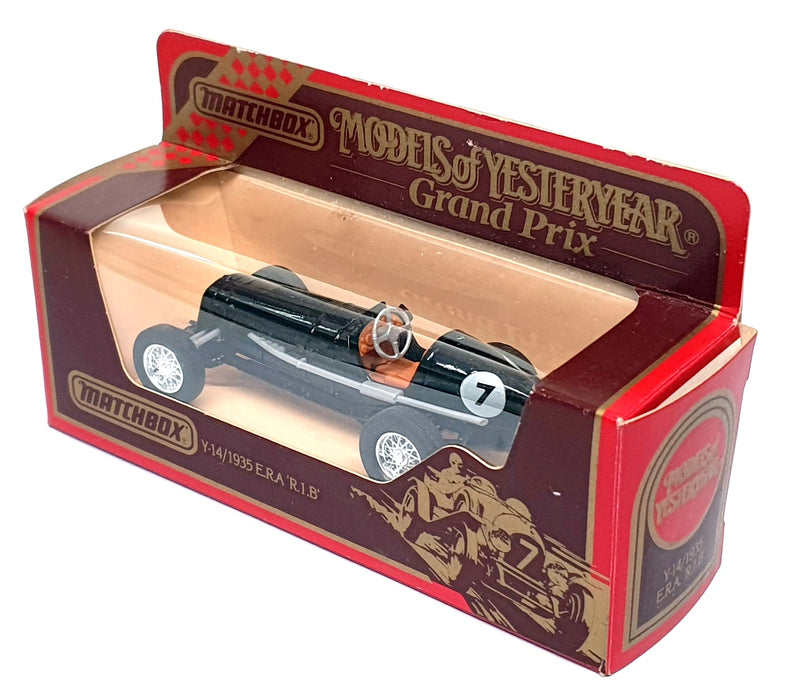 Matchbox Appx 10cm Long Diecast Y-14 - 1935 E.R.A R.1.B GP Race Car - Black