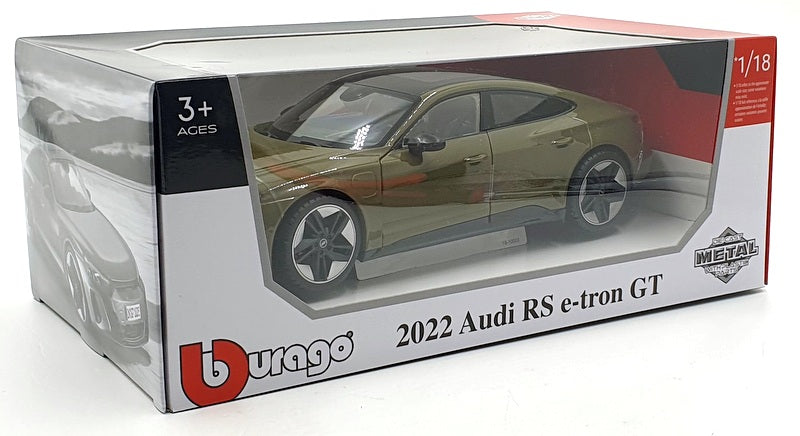 Burago 1/18 Scale Diecast 18-11050 - 2022 Audi RS E-Tron GT - Green