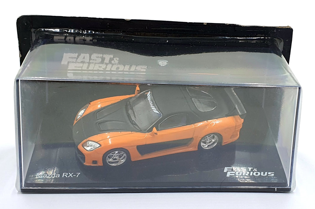 DeAgostini 1/43 Scale F220CMC021 - Fast and Furious Mazda RX-7 - Orange/Black
