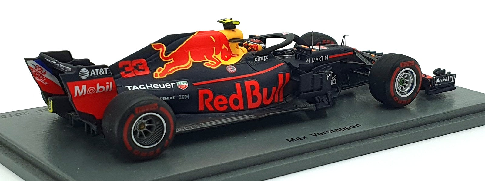 Spark 1/43 Scale S6066 - Aston Martin #33 TAG Heuer RB14 1st Mexican GP 2018