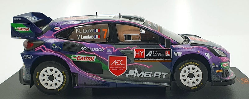 IXO Models 1/18 Scale 18RMC138 - Ford Puma Rally1 Acropolis 2022 #7 P-L.Loubet