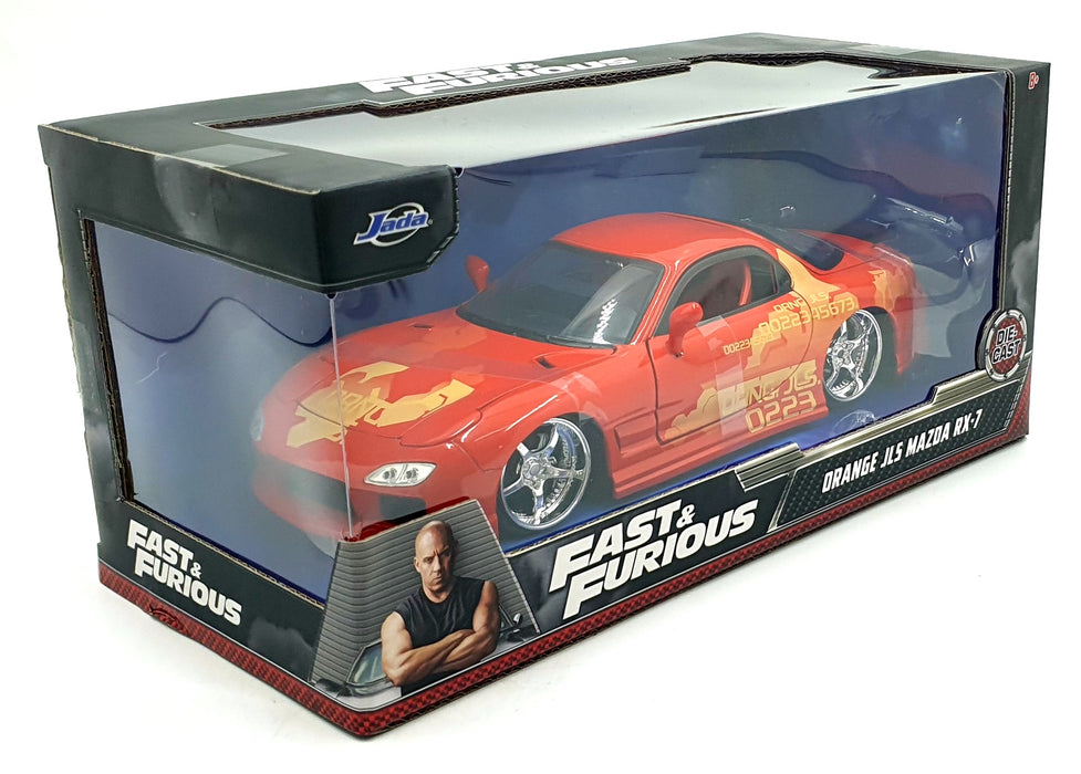 Jada 1/24 Scale 30747 - Fast & Furious Orange JLS Mazda RX-7