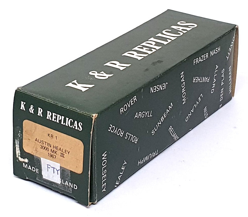 K&R Replicas 1/43 Scale KR1 - 1967 Austin Healy 3000 MK III - Black